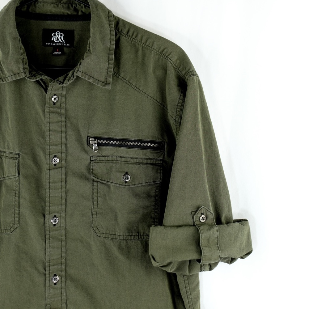 *NWOT* Rock and Republic Long Sleeve Button Up